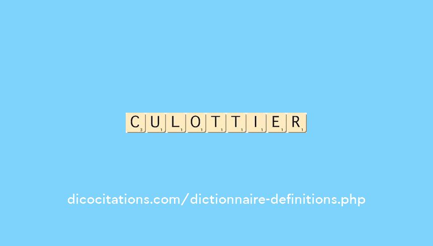 culottier culottier