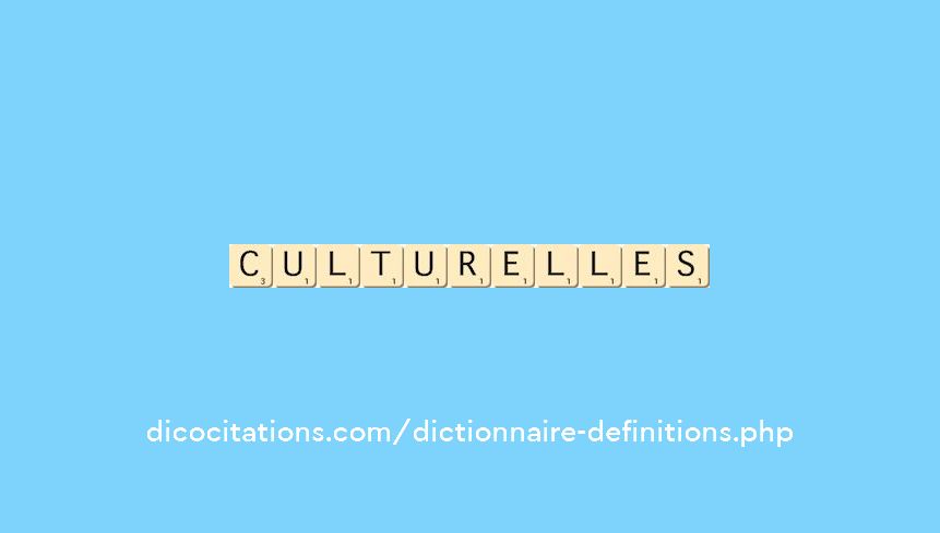 culturelles culturelles