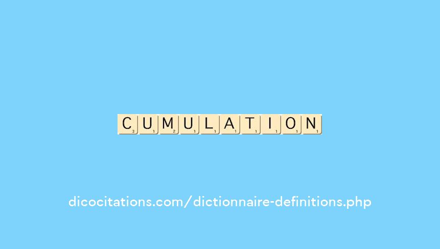 cumulation