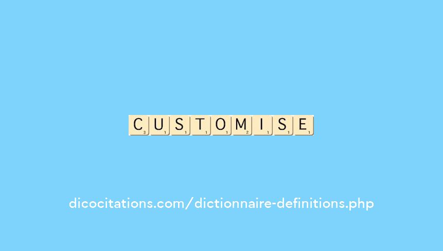 customise customise