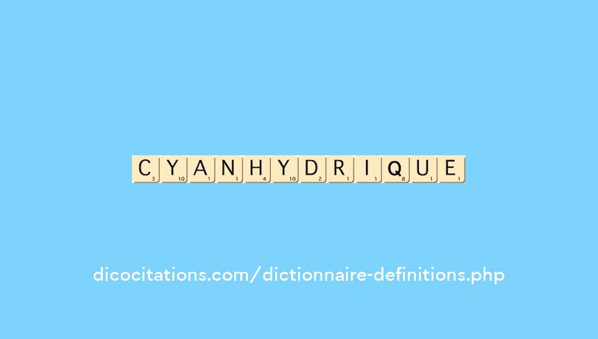 cyanhydrique cyanhydrique