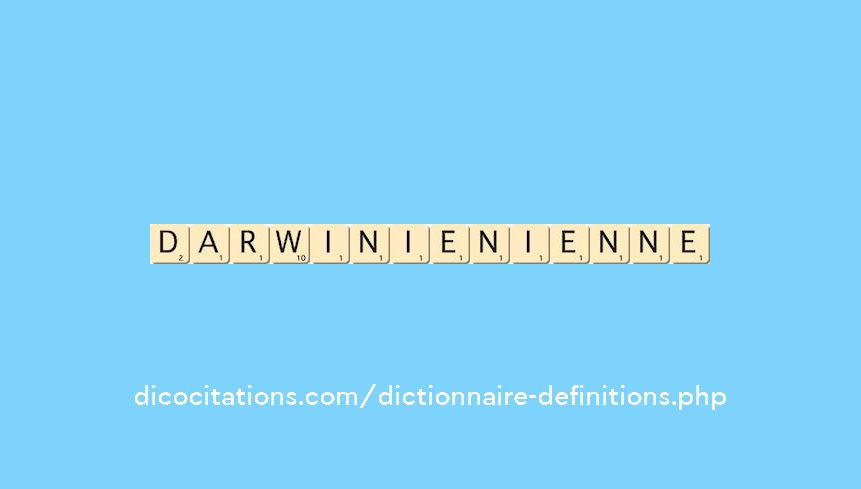 darwinien--ienne