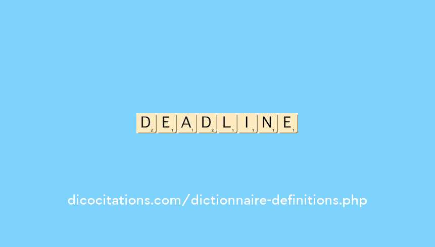 deadline deadline