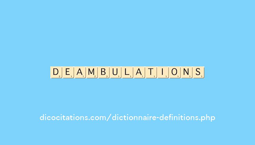 deambulations