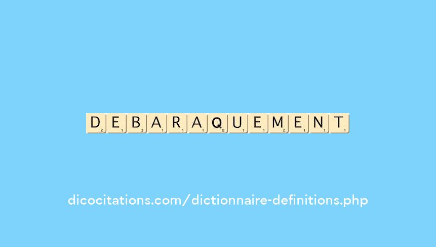 debaraquement