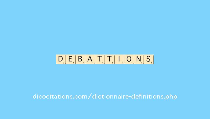 debattions debattions