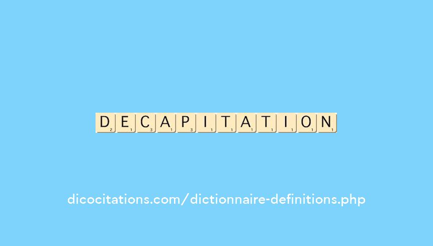 decapitation