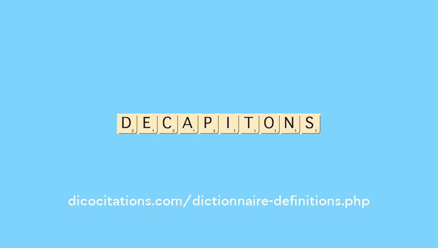decapitons decapitons