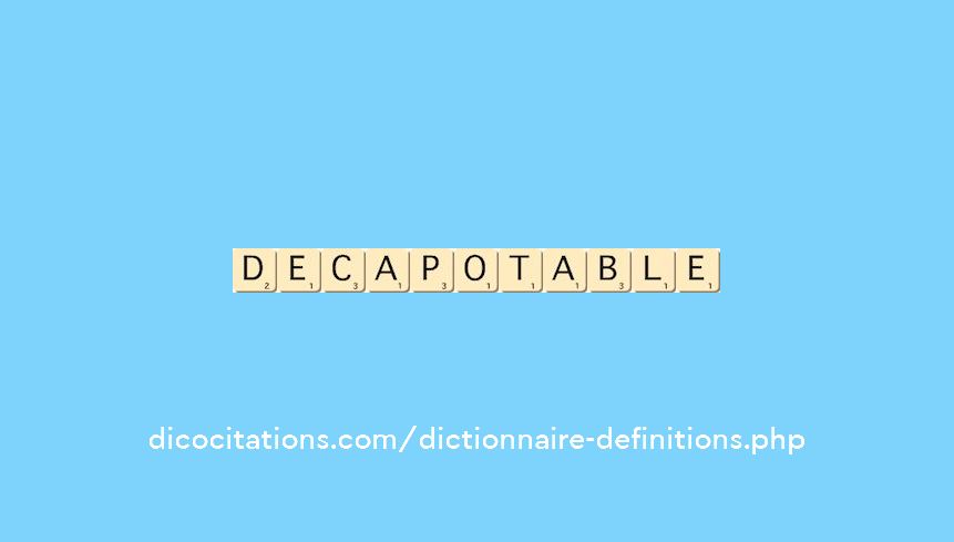 decapotable decapotable