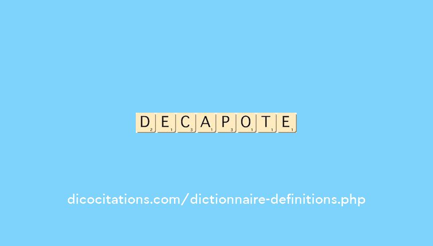 decapote decapote