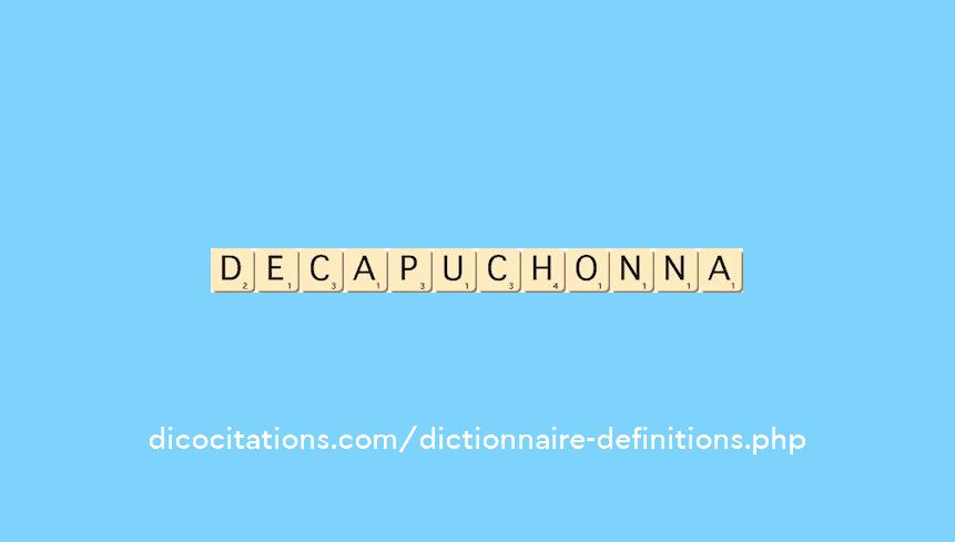 decapuchonna decapuchonna