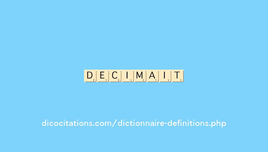 decimait decimait