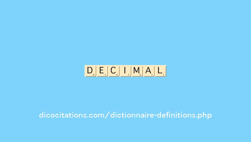 decimal decimal