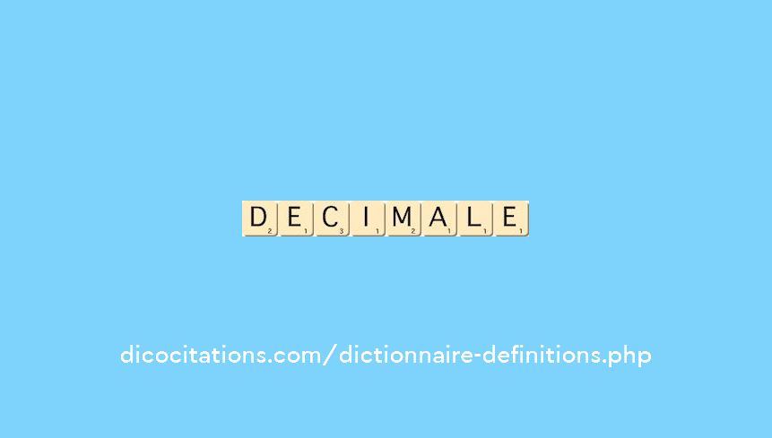 decimale decimale