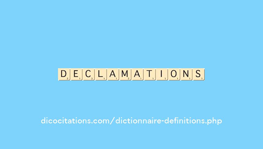 declamations declamations