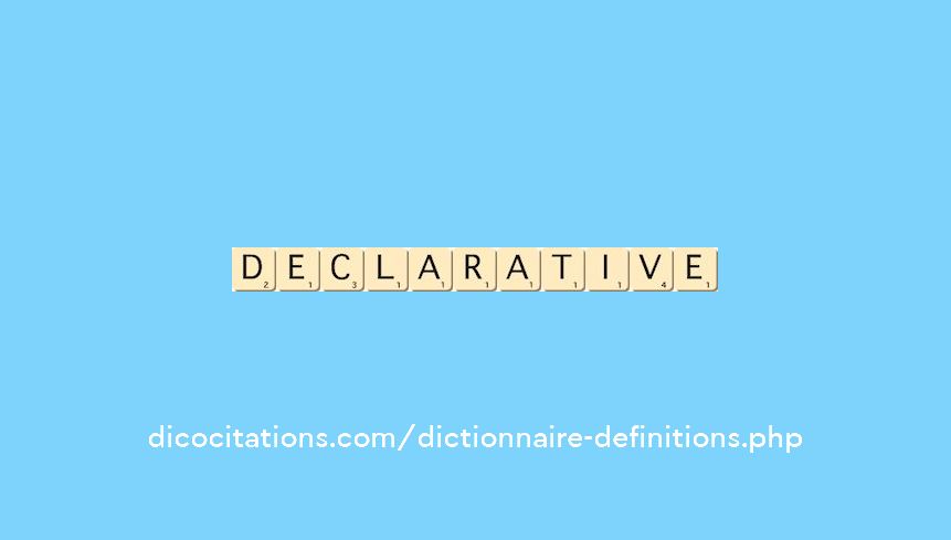declarative declarative