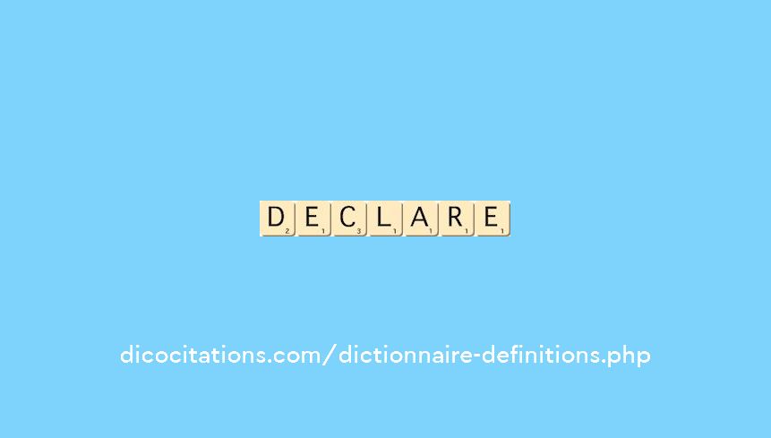 declare declare