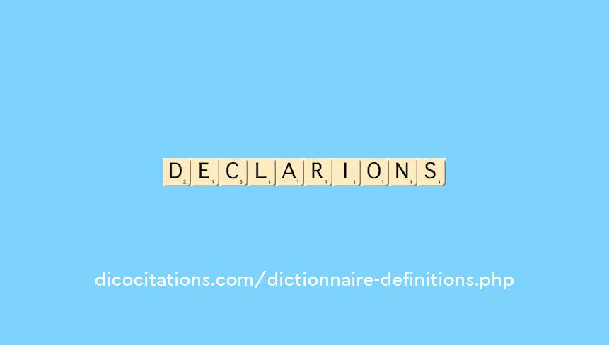declarions declarions