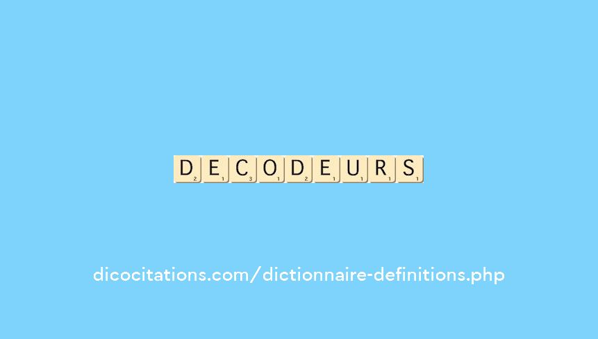 decodeurs decodeurs