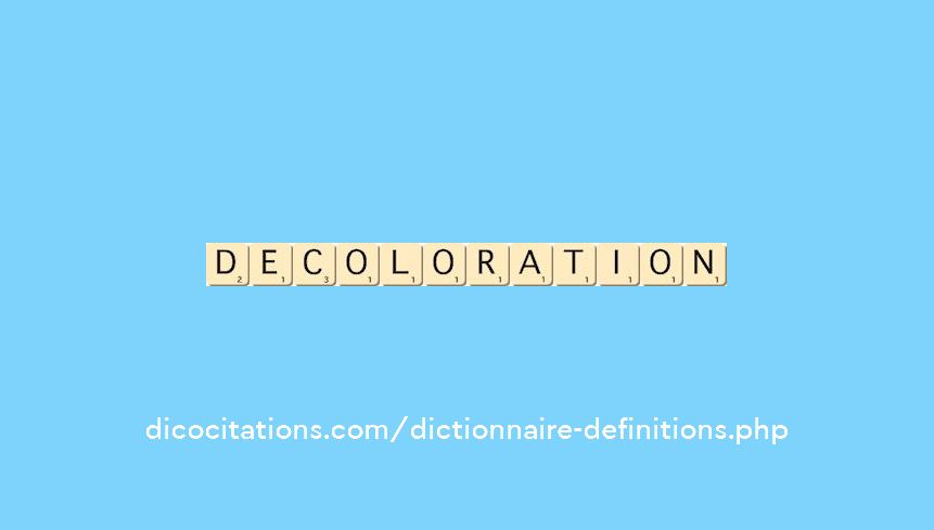 decoloration