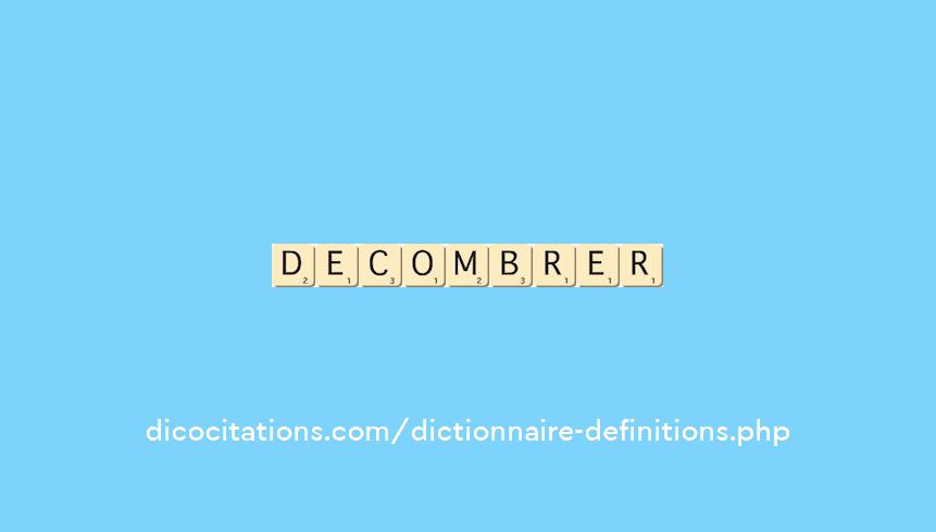 decombrer