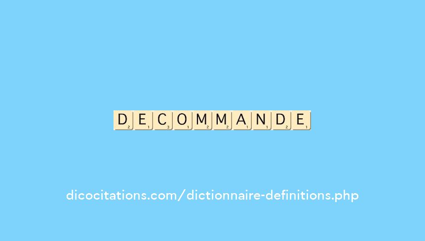 decommande decommande