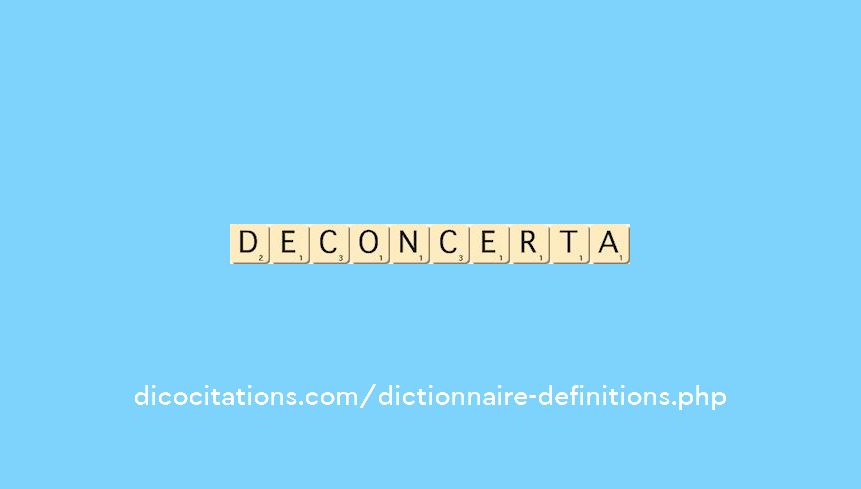 deconcerta