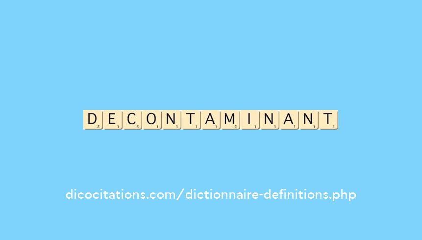 decontaminant