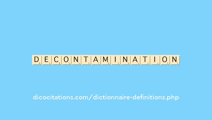 decontamination