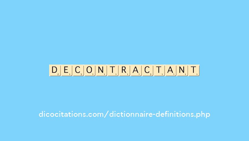 decontractant decontractant