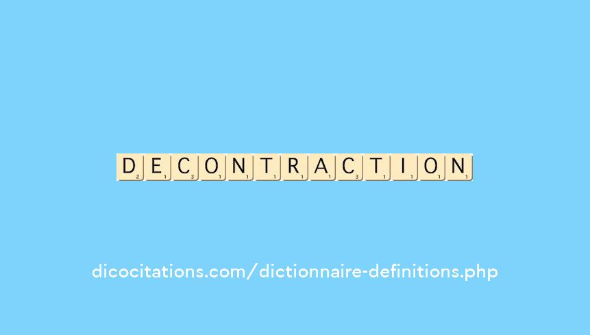 decontraction