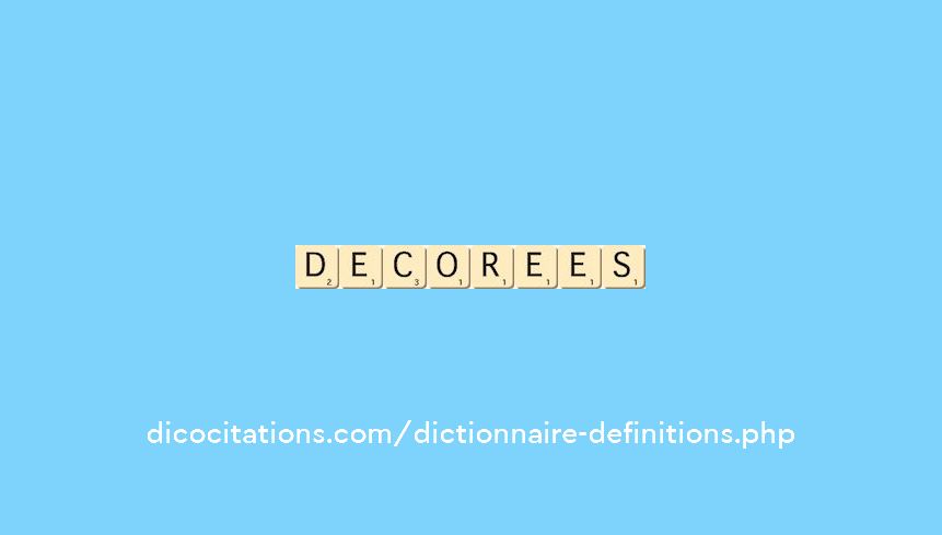 decorees decorees