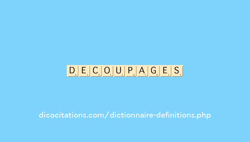decoupages decoupages