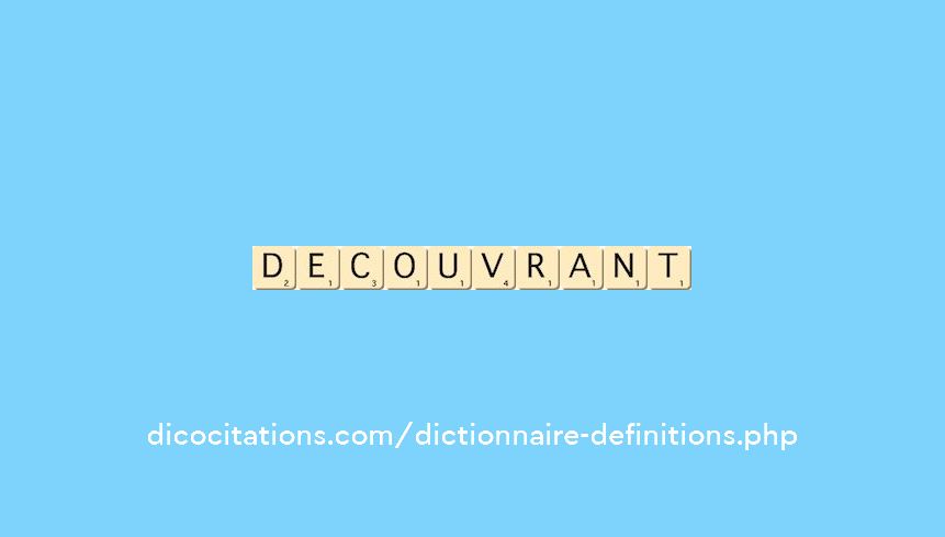 decouvrant decouvrant