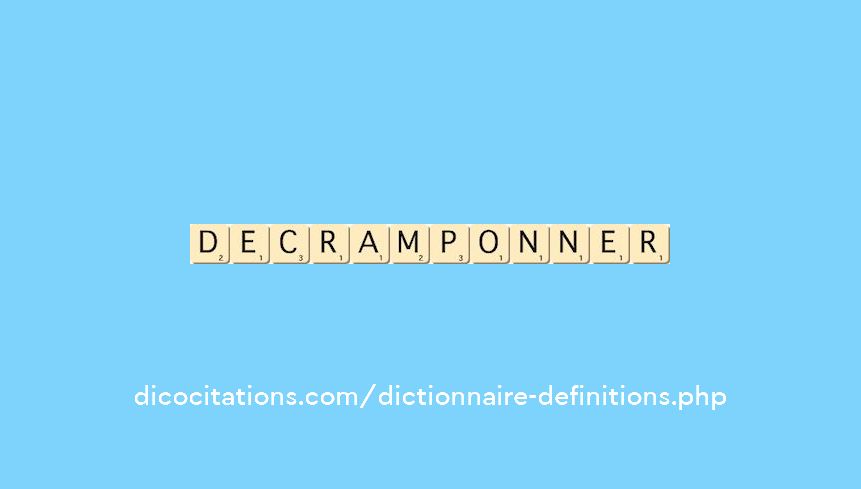 decramponner