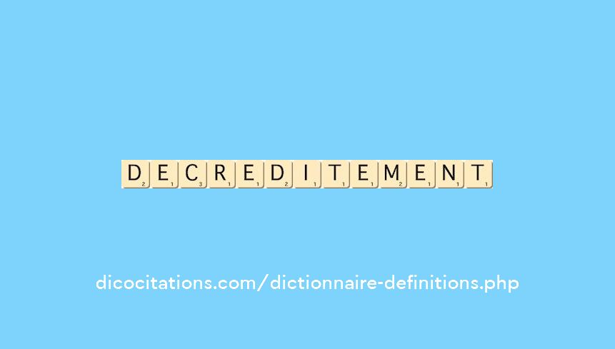decreditement decreditement