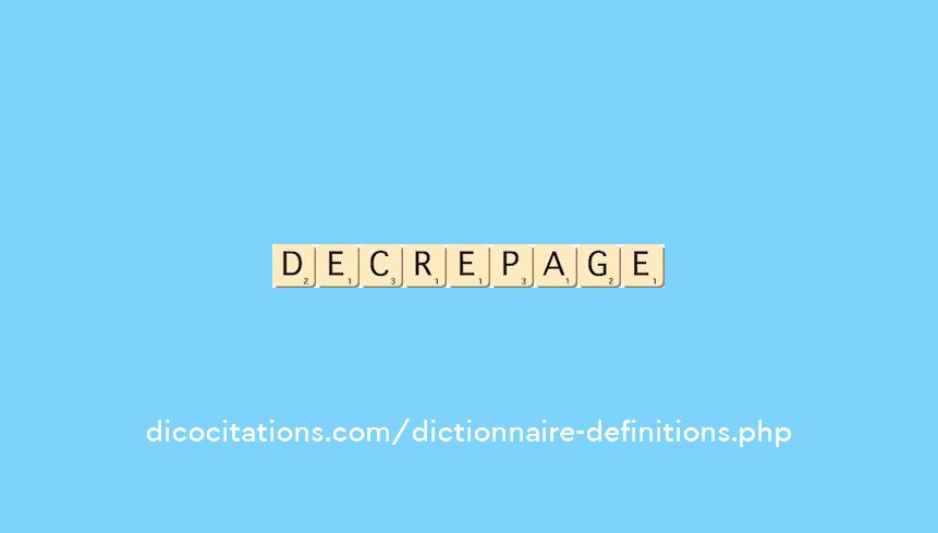 decrepage decrepage