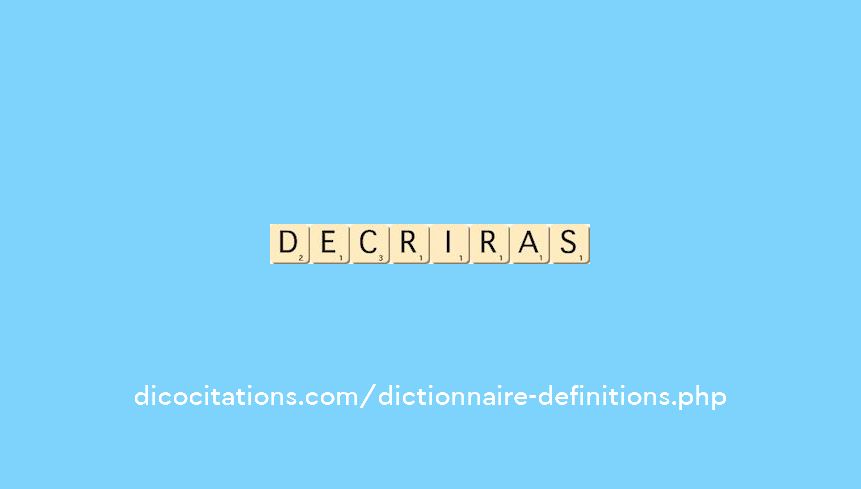 decriras decriras