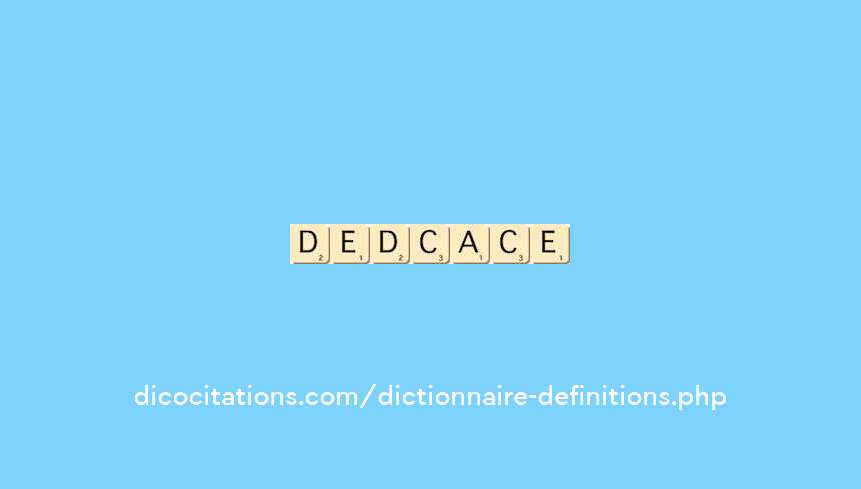 dedicace