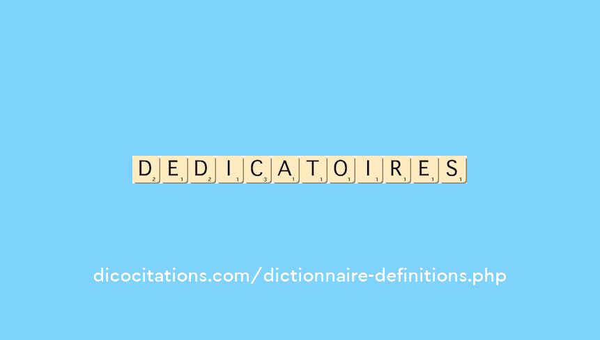 dedicatoires dedicatoires