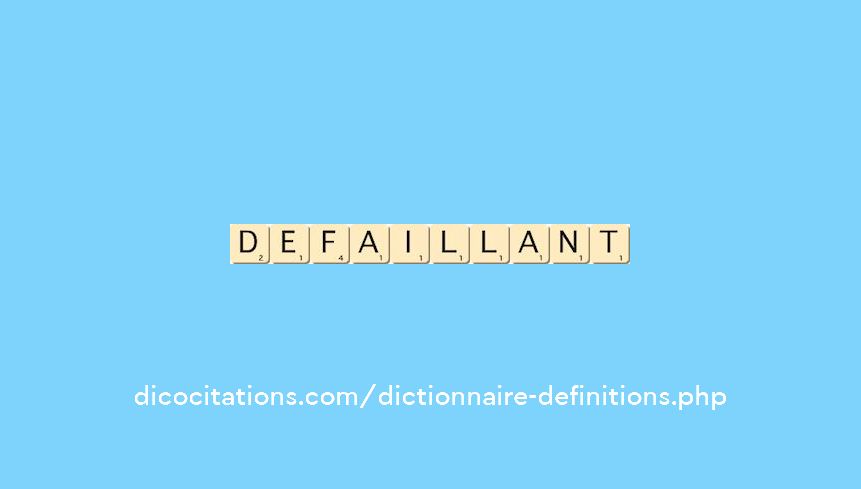 defaillant defaillant