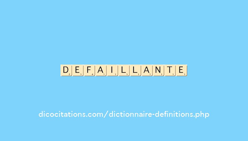defaillante defaillante