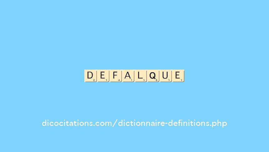 defalque defalque