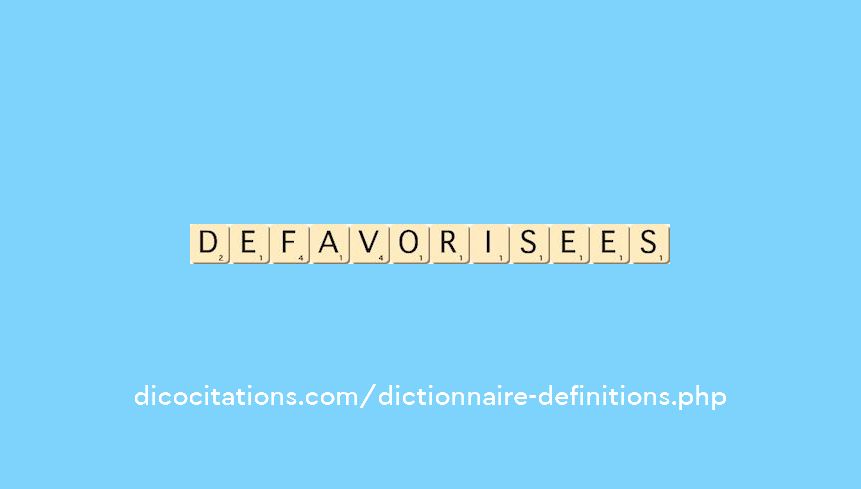 defavorisees defavorisees