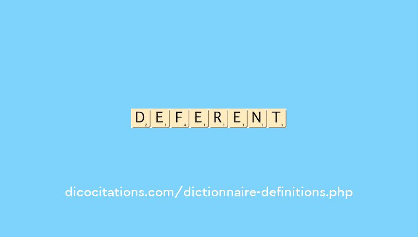 deferent