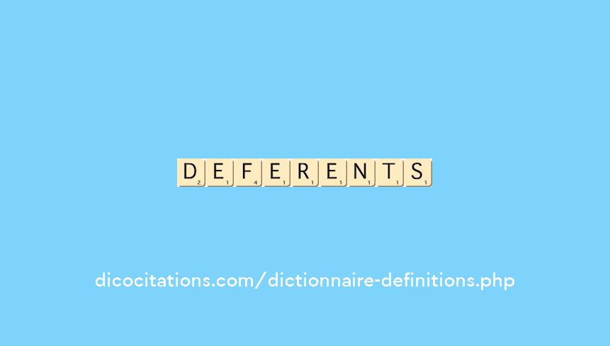 deferents deferents