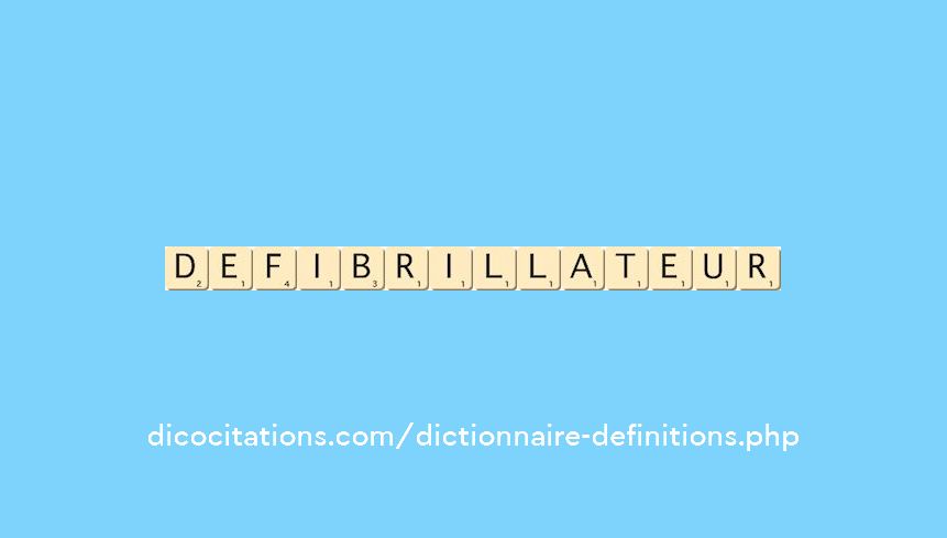 defibrillateur defibrillateur