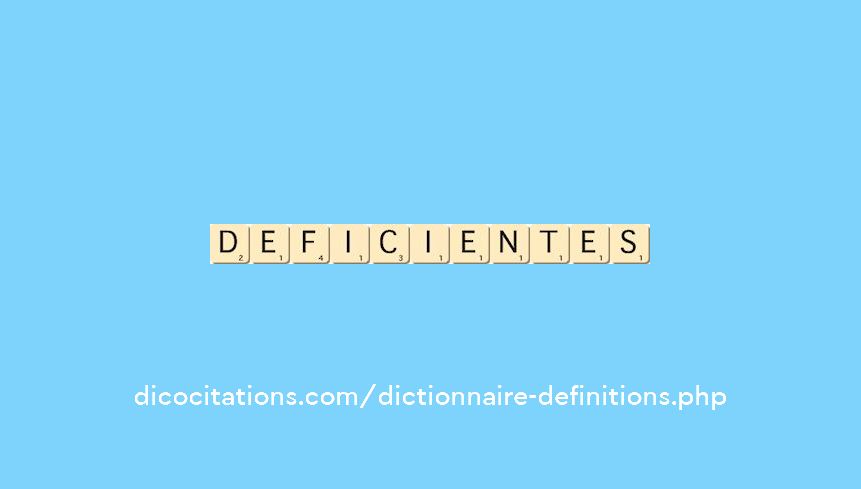 deficientes deficientes