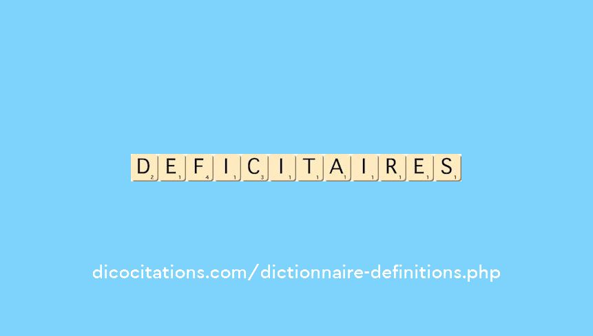 deficitaires deficitaires