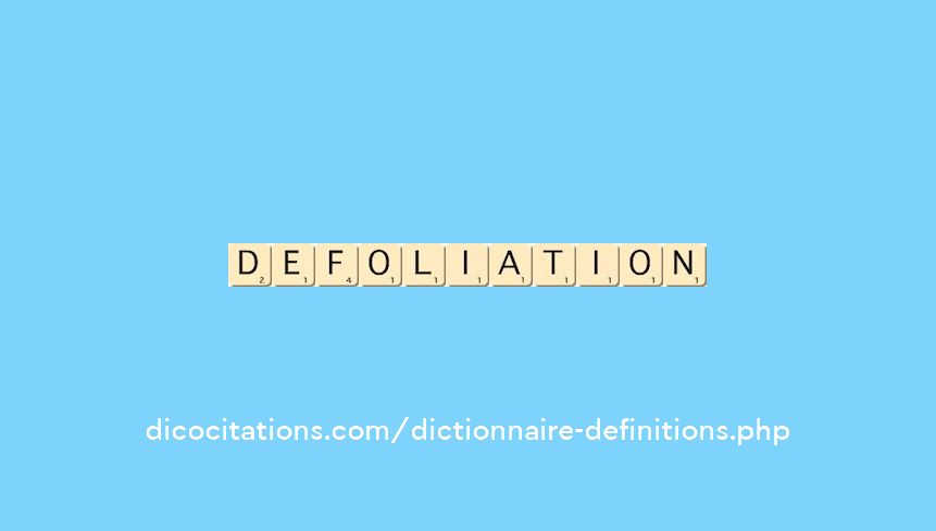defoliation